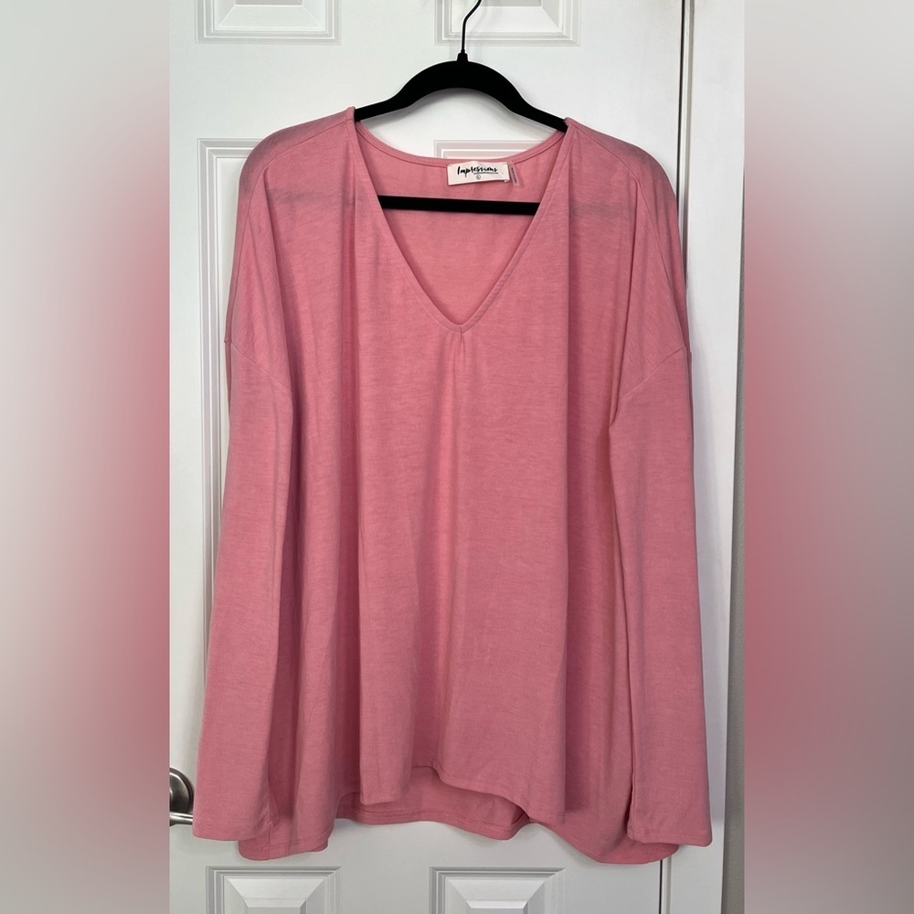 Impressions Long Sleeve Tunic NWOT